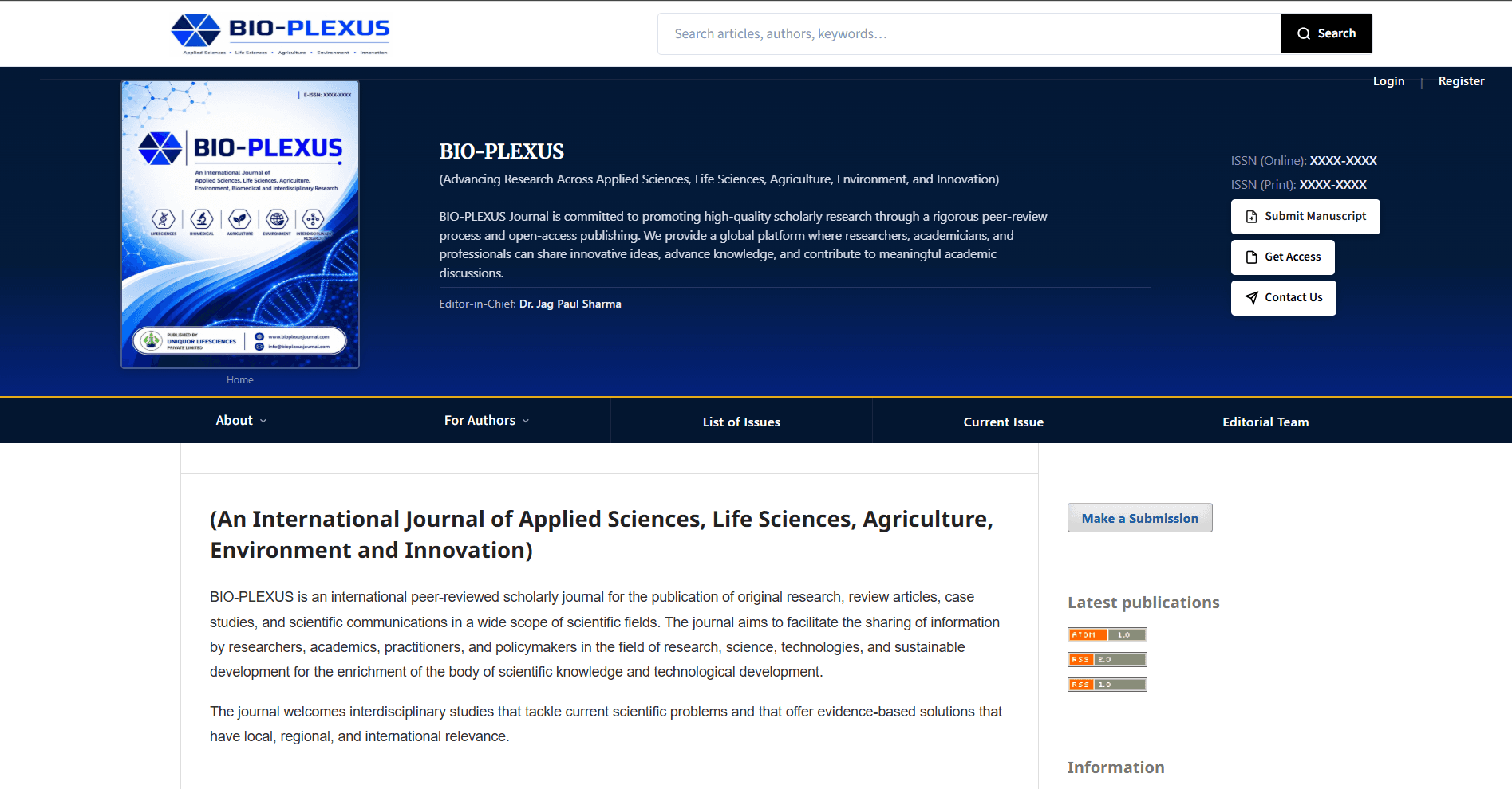 BIO-PLEXUS Cover