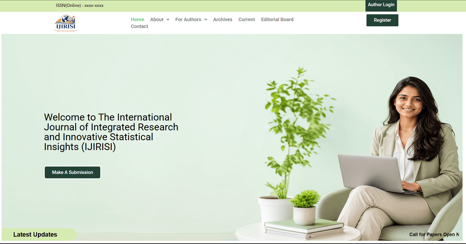 International Journal of Integrated Research and Innovative Statistical Insights Cover