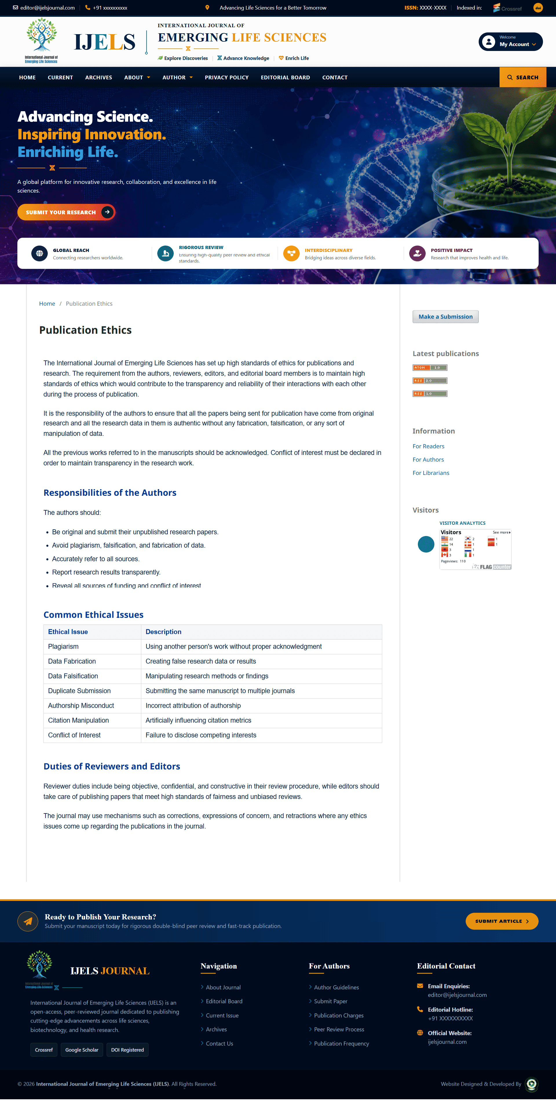 NTERNATIONAL JOURNAL OF EMERGING LIFE SCIENCES