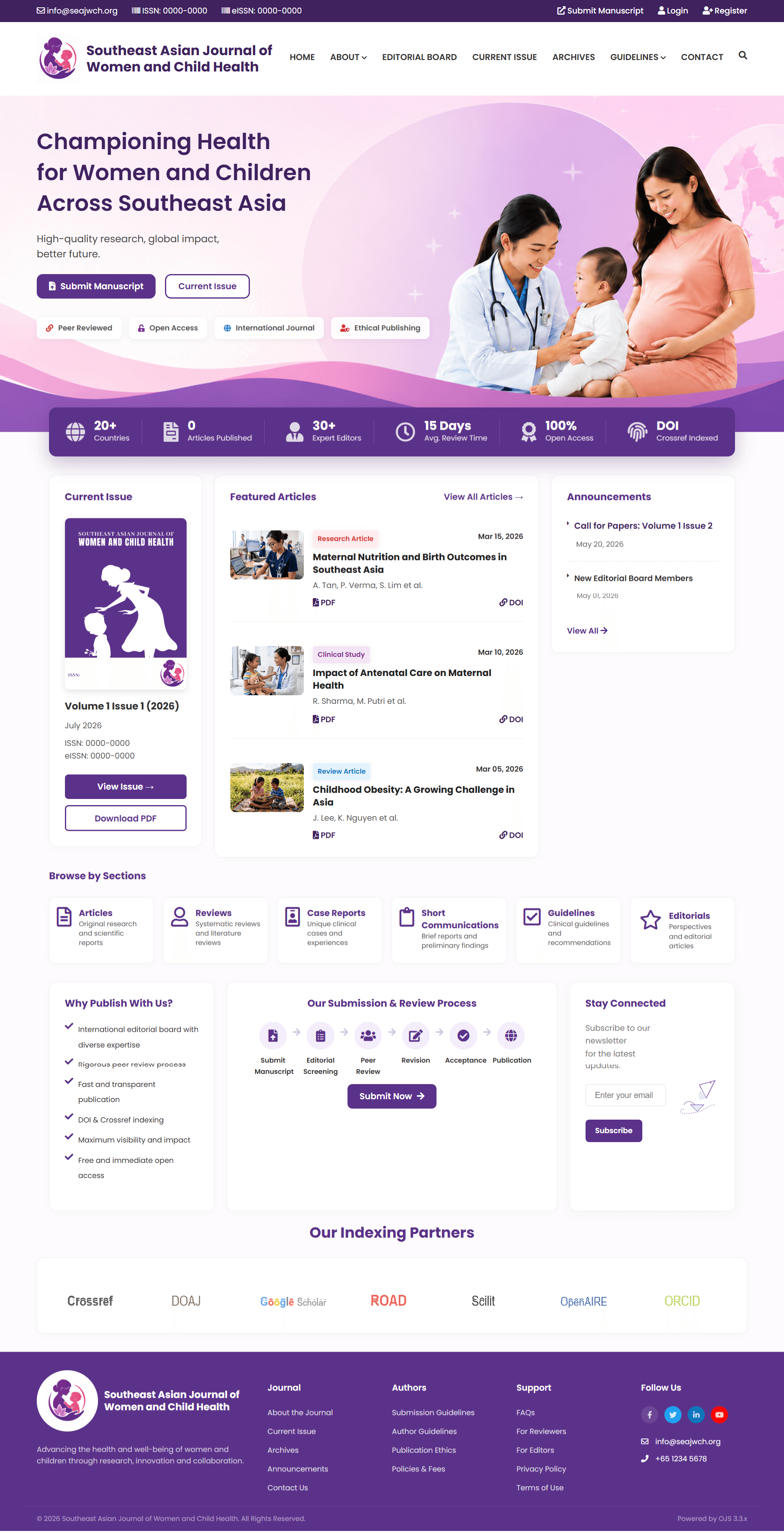 Southeast Asian Journal of Women and Child Health Cover